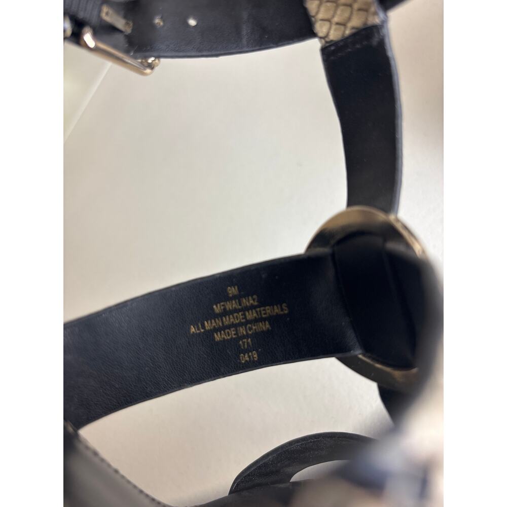 Marc Fisher Snakeskin Print Block Heel Sandals | Size 9 - Picture 10 of 10